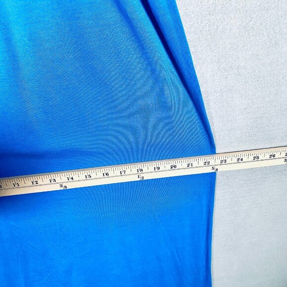 Fresh Produce Dress Womens M Blue Cotton Blend Maxi Asymmetric - Picture 12 of 14